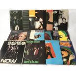 A collection of Garage Rock, Post Punk and New Wave LPs by various artists including The Jam, XTC,