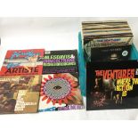 A collection of LPs by various artists including The Ventures, The Paul Butterfield Blues Band,