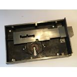A 19th century hand made cut steel Box Ward Dead lock patented by Barron & Strand with two