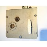 A Chubb Custodian Prison door lock with original key working condition. 28x26cm