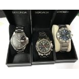 3 gents Sekonda wristwatches.