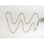A 10ct gold Italian necklace chain, length approx
