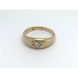 An 18ct diamond solitaire ring, 0.15ct, (O), 4.3g.