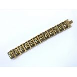 A vintage Damascene Iron Toledo bracelet