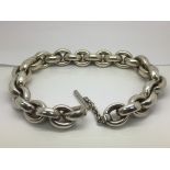 A silver designer 'anchor chain' ladies necklace,