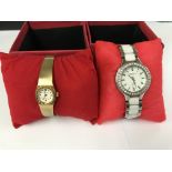 2 ladies wristwatches.