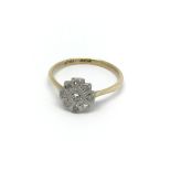 A 1930s Vintage 18carat gold ring set with a patte