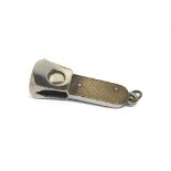 A sterling silver handled cigar cutter