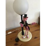 A Pink Panther table lamp