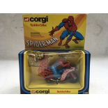 Corgi toys, #266 Spiderman Spiderbike, Original bo