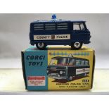 Corgi toys, #464 Commercial police van with flashing light, boxed