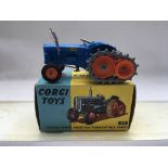 Corgi toys, #54 Fordson power Major with roadless half tracks, boxed