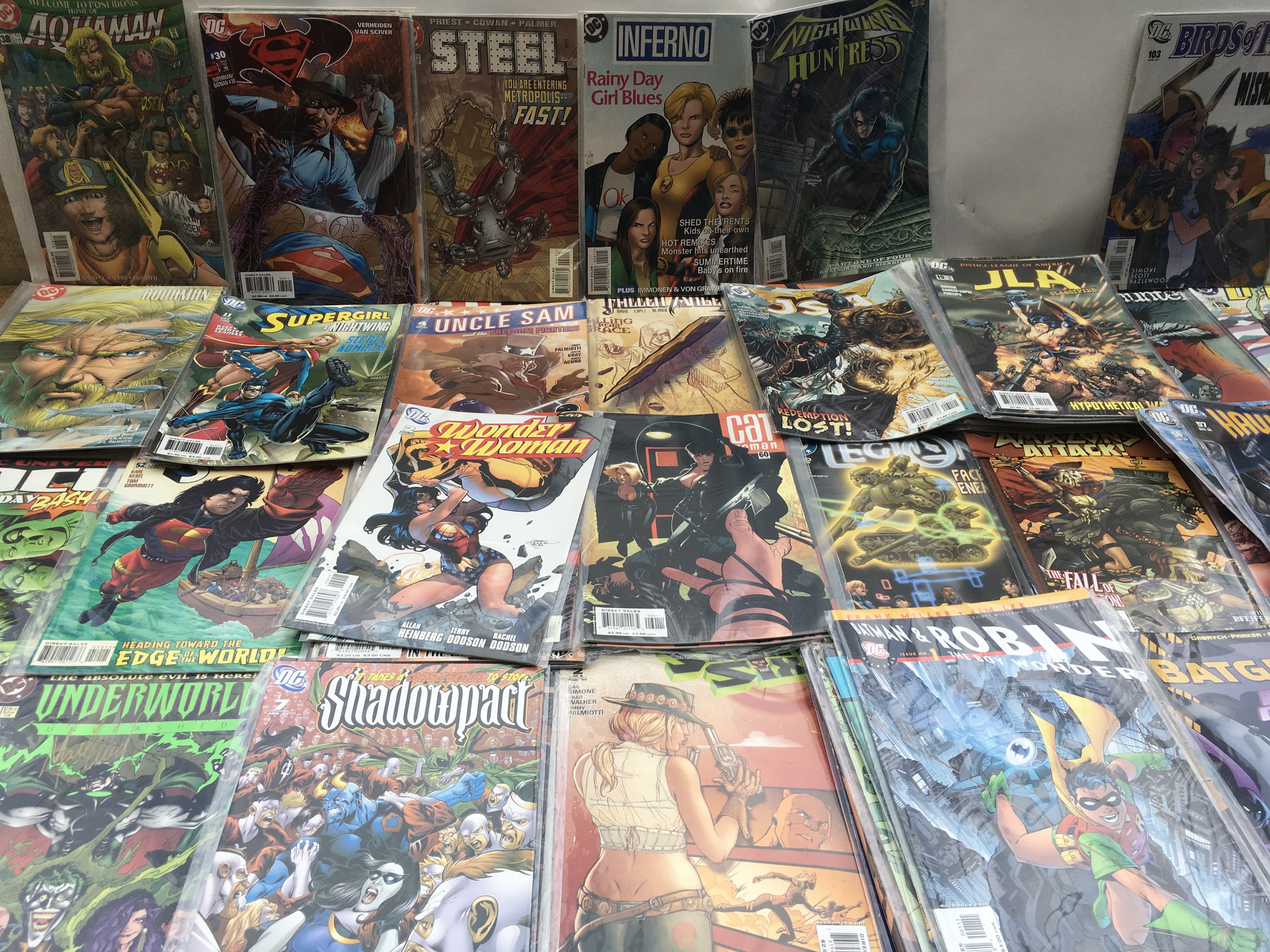 A large collection of modern age comics , mainly f