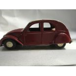 Tinplate, friction drive car , Citroen 2CV, un boxed