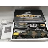 1:24 scale , boxed , Radio controlled Battle tank type 90, never been out of box, has firing range