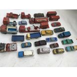 A collection of playworn Corgi Diecast vehicles