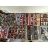 Star Wars, 7 folders of various sets of trading ca