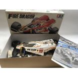 Tamiya, Fire Dragon, 1:10 scale R/C high performance off road racer, boxed , car only , unchecked