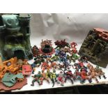 Masters of the universe, including Castle Greyskull, with all of the inner platforms and 25+