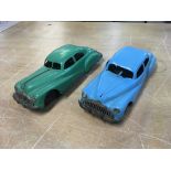 Triang Minic toys, 2x tinplate, pullback cars, 195