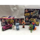 The Real Ghostbusters, boxed and loose , including Green Ghost, Spookachtige scooter set, Ecto-2 and