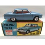 Corgi toys, #252 Rover 2000, boxed