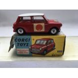 Corgi toys , #225/333 RAC international rally BMC Mini Cooper S, boxed end flap broken