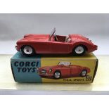 Corgi toys, #302 MGA sports car, boxed