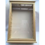 10x pine showcases with Glass shelves, each cabine