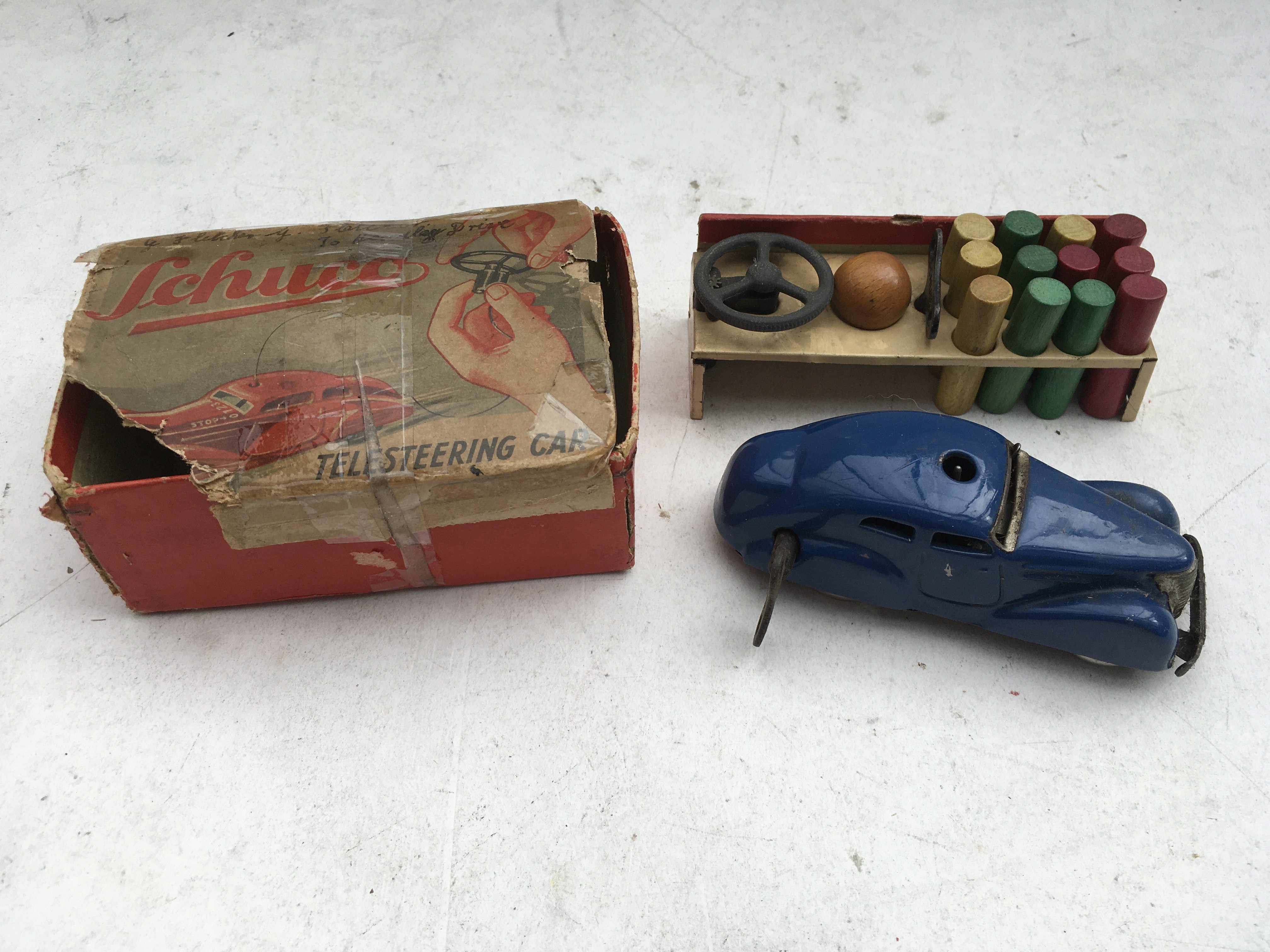 Schuco Telesteering car, complete in original box