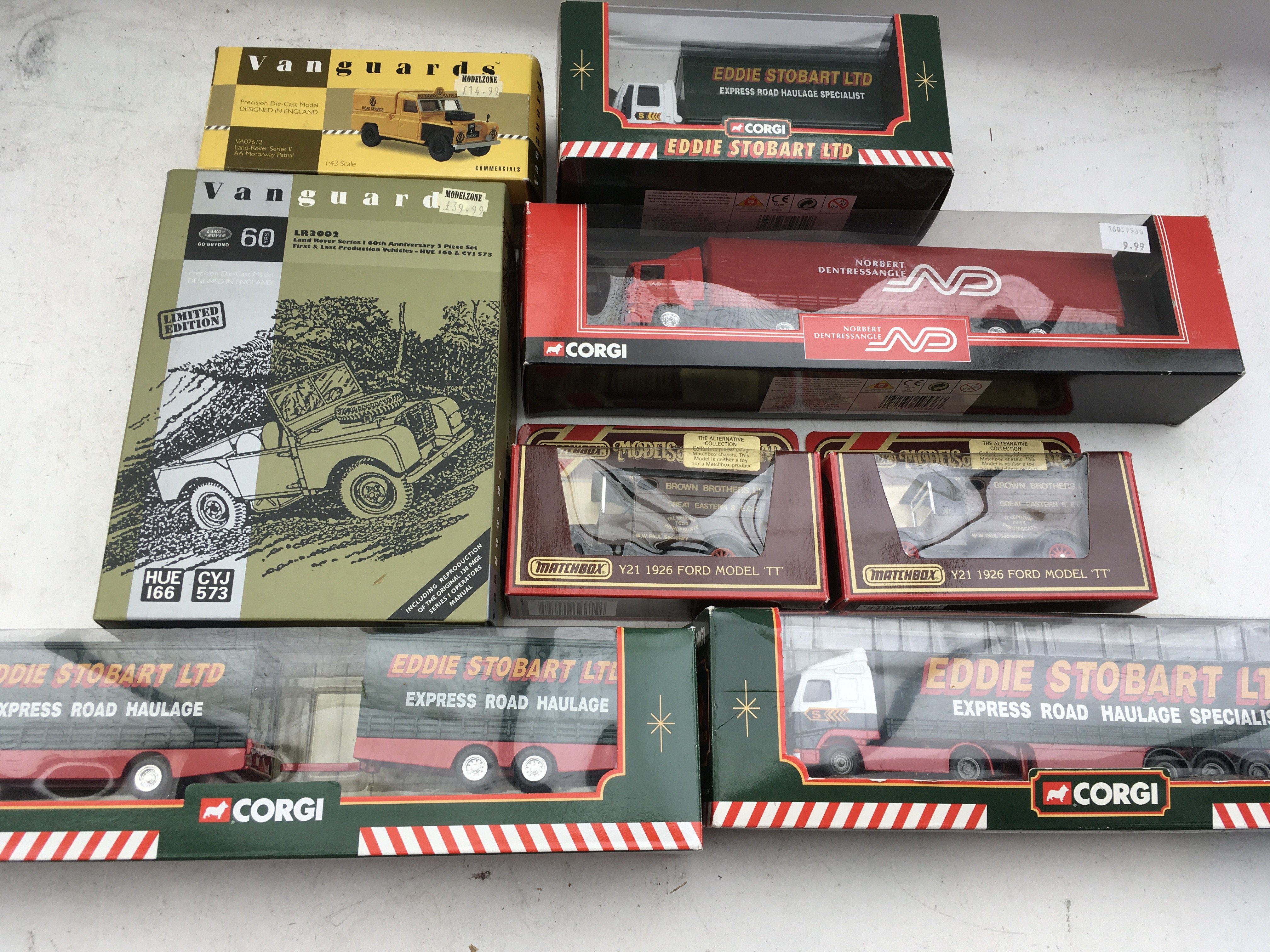 A collection of boxed Diecast vehicles including V