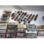 A collection of boxed and loose Diecast vehicles including Matchbox models of Yesteryear