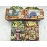 Rock Lords, Bandai, boxed, including Rockasaur,Terra-roc, Pterodactyl, Spike stone, Styracosaurus
