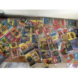 A collection of trading card / Bubble gum card wax