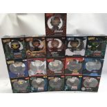 A collection of boxed Dorbz, including Masters of