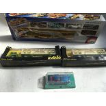 A collection of boxed Diecast vehicles including a siku , #388 car transporter and cars, Solido, car