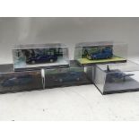 DC comics, Batman Diecast models of 4 cars and a plane, MIB