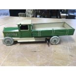 Mettoy Co, tinplate toy truck , clockwork , good c