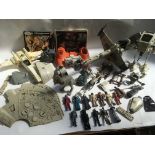 A box containing a collection of Vintage Star Wars