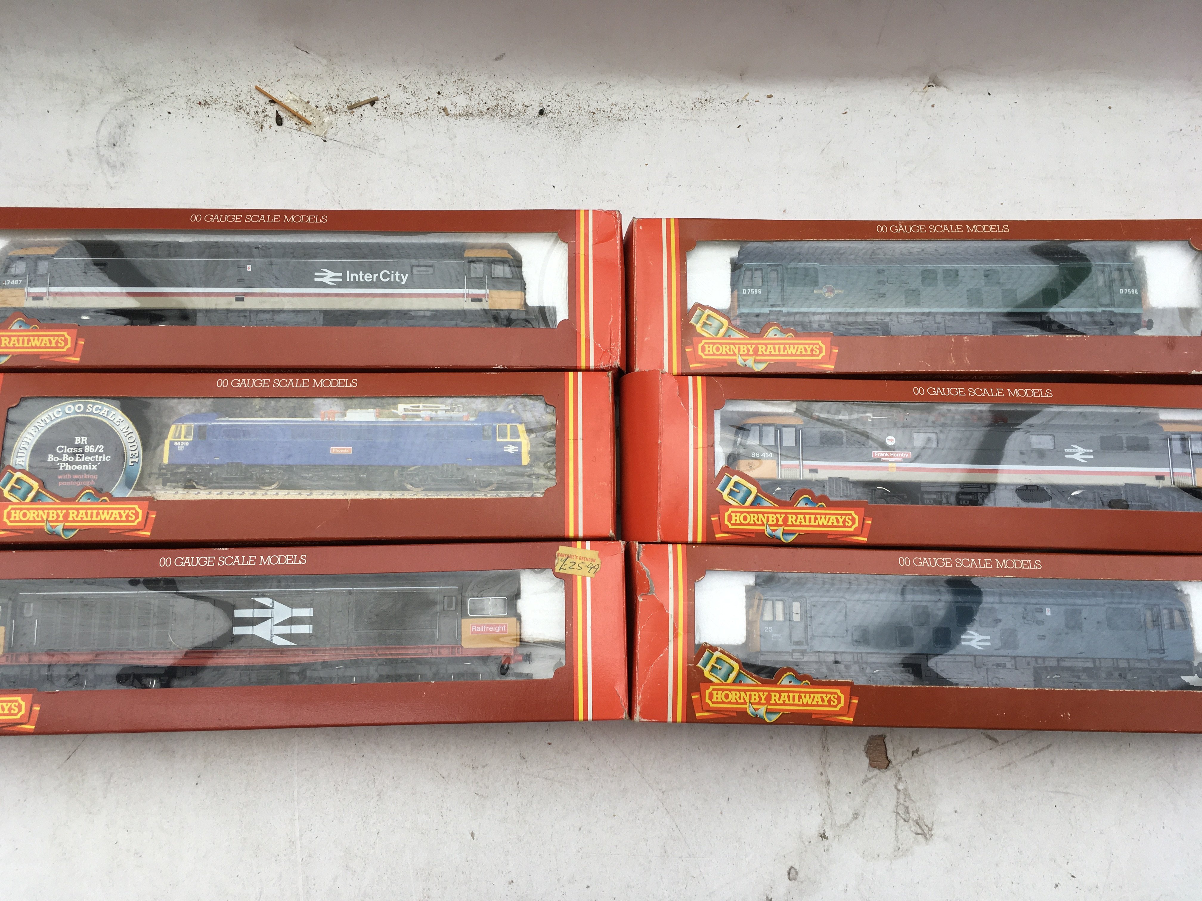 Hornby railways, OO scale, locomotives x6, boxed ,