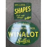 An original double sided Spillers Winalot enamel advertising sign 40 x 55.5cm plus an additional