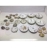 A bag of watch movements to include Chopard and Om