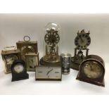 A collection of various clocks.