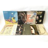 Nine LPs by various artists including The Rolling