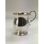 A silver christening cup, Birmingham 1936.