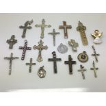 A collection of religious pendants comprising main