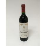 A bottle of vintage Mouton-Cadet Baron Philippe de