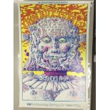 A Bill Graham 1967 Iron Butterfly insert poster, 2