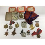 A collection of medals to include WW1, WW2, Consta