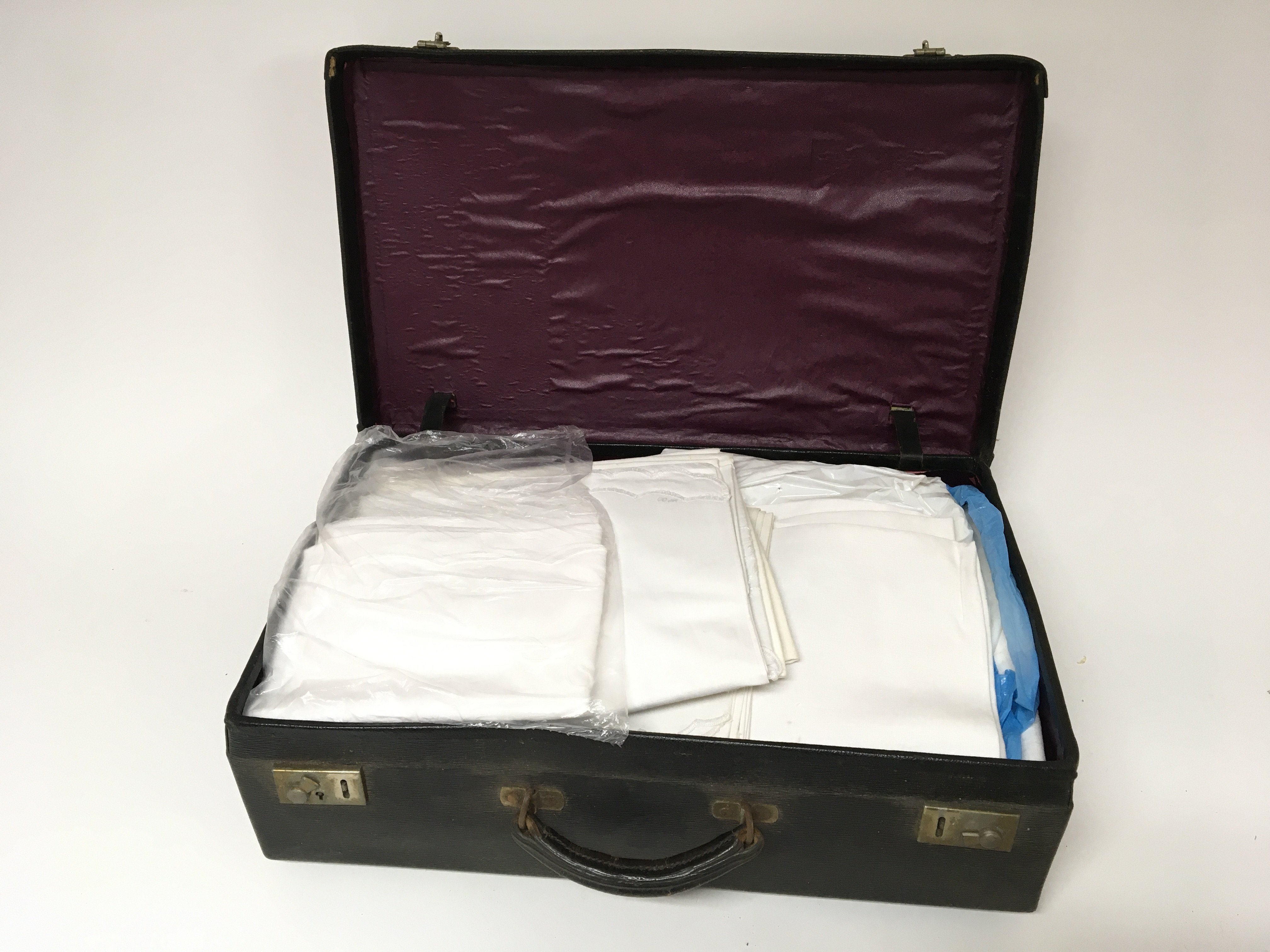 A case containing linen and lace.